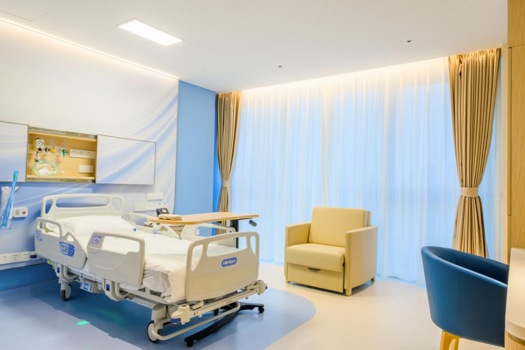住院病房均為寬敞的單人房