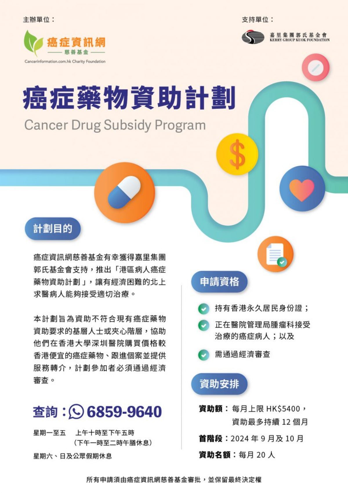 病人支援】癌症藥物資助計劃– 癌症資訊網